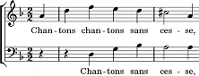 mélodie #chantons_sans_cesse