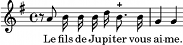 mélodie #le_fils_de_jupiter_vous_aime