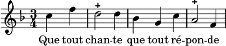 mélodie #que_tout_chante
