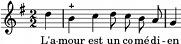mélodie #l_amour_est_un_comedien