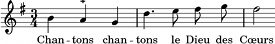 mélodie #chantons_chantons_le_dieu_des_coeurs