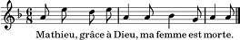 mélodie #mathieu_grace_a_dieu