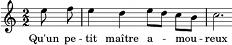 mélodie #qu_un_petit_maitre_amoureux